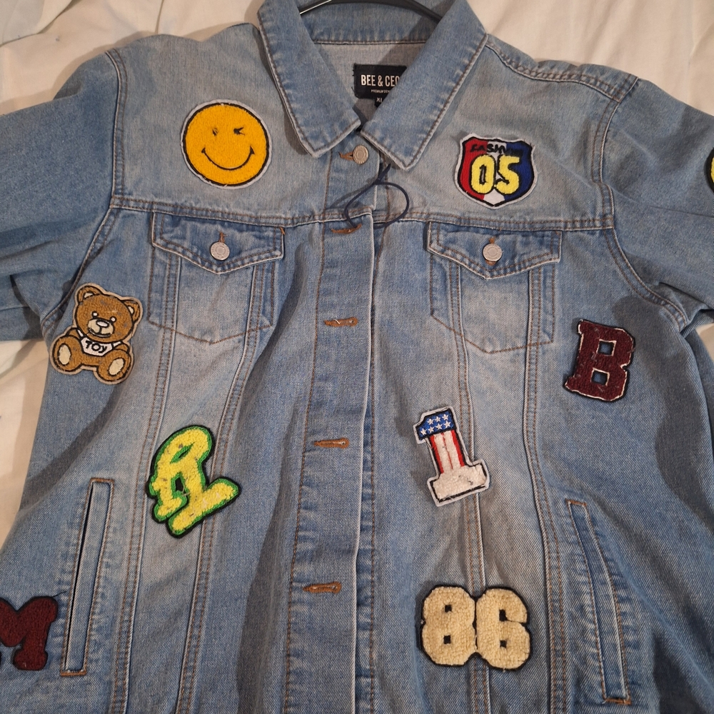 Bee & Co. Denim Jacket with Patches